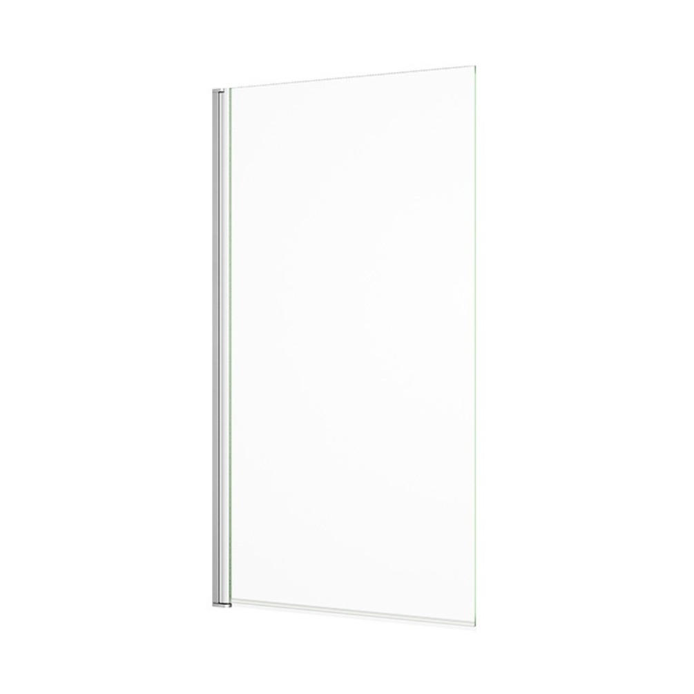 Cut out image of the Abacus Chrome 1500mm x 800mm Single Hinged Bath Screen